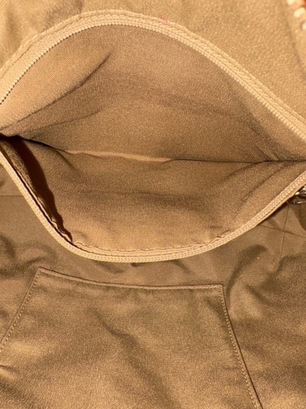 Coach Pink Signature Canvas Shoulder Bag with Tan Leather Trim - Picture 5 of 6
